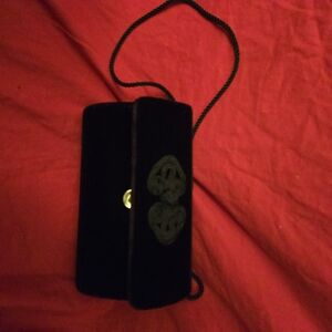 Black Velvet Carolyne Barton Clutch